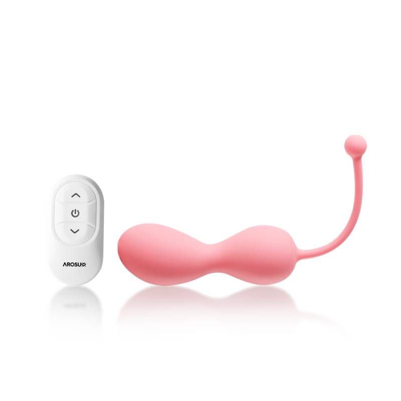 Kegelator Duo Vaginal Balls Come Hither Stimulator with Remote Arosum